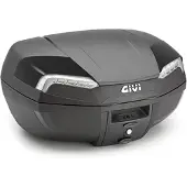 Givi TOPCASE E46 RIVIERA MONOLOCK PLADE 46L Sort/sølv blå