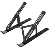 INF Laptopstativ foldbar og justerbar Sort