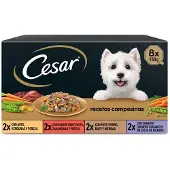 Cesar Multipack 8 Campesinas Vådfoder Til Hunde 3x8x150g
