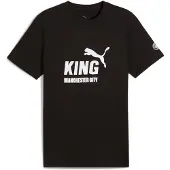 Puma Manchester City KING Logo Tee Men, Sport, Black, XS