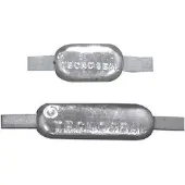 Tecnoseal Rustfrit Stål Oval Anode Med Strop Til Sealine 2.2kg