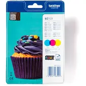 Brother LC123RBWBP / LC 123RBWBP 3-Pack Ink - Blækpatron Cyan