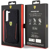 Ferrari Samsung Galaxy S23 Plus Hardcover Kulstofsort