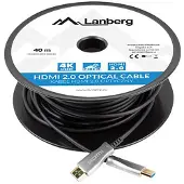 Lanberg M/M v2.0 HDMI-kabel 30m sort optisk AOC