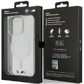BMW MagSafe sølvfarvet gennemsigtigt iPhone 14 Pro-cover