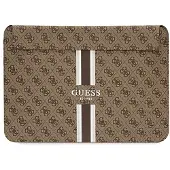 GUESS 4G Printed Stripes cover til en 14" bærbar computer - brun
