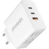 Phoenix Technologies 65gan2uc1ua-w 65w Usb-c Vægoplader