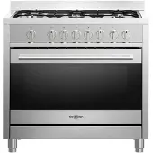 Vitrokitchen St9060ib 90x60 Cm Butan Gas Køkken Med Ovn 5 Blus