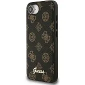 GUESS Peony Script Logo MagSafe iPhone 16e Etui Sort