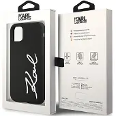 Karl Lagerfeld Silikone Signature iPhone 11 Etui Sort