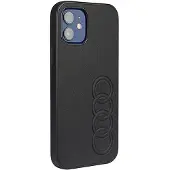 Audi syntetisk læder iPhone 11 Pro 5,8" sort/sort hardcase AU-TPUPPCIP11-TT/D1-BK