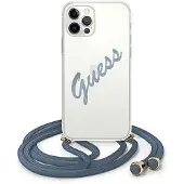GUESS GUHCP12MCRTVSBL iPhone 12/12 Pro 6,1" blå/blå hardcase Script Vintage