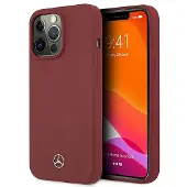 Mercedes Silicone Line-etui til iPhone 13 Pro / iPhone 13 - Rød