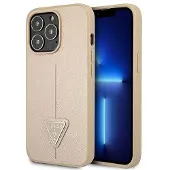 GUESS GUHCP13LPSATLE iPhone 13 Pro / 13 6,1" beige/beige hardcase SaffianoTriangle Logo