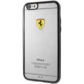 Ferrari Hardcase FEHCP6LBK iPhone 6/6S Plus racing shield transparent sort