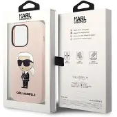 Karl Lagerfeld Ikonik MagSafe-etui i silikone til iPhone 14 Pro Max - pink