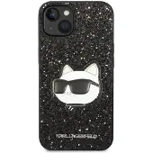 Karl Lagerfeld KLHCP14MG2CPK iPhone 14 Plus 6,7" sort/sort hardcase Glitter Choupette Patch