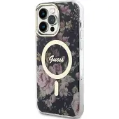 GUESS GUHMP14XHCFWSK iPhone 14 Pro Max 6,7" sort/sort hardcase Flower MagSafe