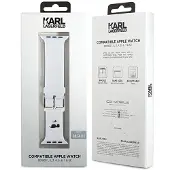 Karl Lagerfeld Apple Watch Rem 38mm 3D Gummi Hvid