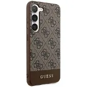 GUESS 4G Stripe Collection-etui til Samsung Galaxy S24+ - brun
