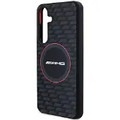 Mercedes AMG Silicone Carbon Pattern MagSafe-etui til Samsung Galaxy S24+ - sort