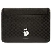 Karl Lagerfeld Saffiano Monogram Choupette taske til en 14" laptop - sort