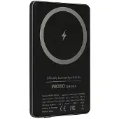 Audi Induktiv Powerbank 15W 5000mAh Big Logo MagSafe Grå