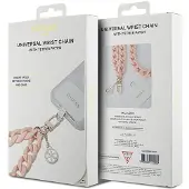 GUESS GUOUCBMC4MP Universal Big Hand Strap-etui - pink Akryl 4G Charm