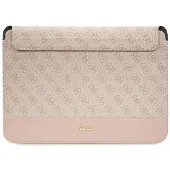 GUESS 4G Stripe Metal Logo-taske til en 14" bærbar computer - pink