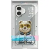 Nimmy iPhone 16 cover Cool&Cute 2.0 Bjørnegrå