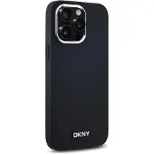 DKNY MagSafe iPhone 14 Pro Max-etui med almindeligt logo - sort