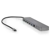 Nedis Guld Ccbw64260at02 10-i-1 Multiport Usb-adapter Usb 3.2 Gen 1 Usb-c M-micro Sd/rj45 H/sd/2x Hdmi/2x Usb-c/3x Usb-a Guldbelagt 0.4 M