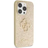GUESS GUHCP14LHG4SGD-etui til iPhone 14 Pro - guld Glitter Script Big 4G