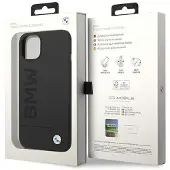 BMW iPhone 14 Plus Silikone Hårdt Etui MagSafe Sort