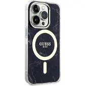 GUESS GUHMP14LPCUMAK iPhone 14 Pro 6,1" sort/sort hardcase Marble MagSafe