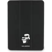 Karl Lagerfeld Saffiano Magnetisk Karl & Choupette iPad Pro 11" 2024 Book Cover Etui - Sort