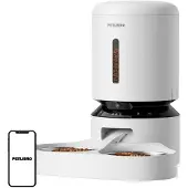 Petlibro Granary Camera Food Dispenser with Double Bowl 5L White