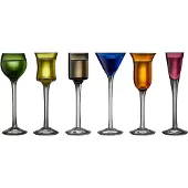 Lyngby Glas snapseglas 2,5-5 cl 6 dele Mix