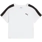 Puma T7 Baby Tee Women, Clothing, White, S