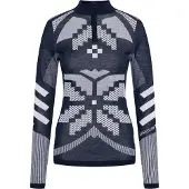 Kari Traa - Skiundertøj dame - Faith Half-Zip Dark Navy Blue til UnisexUld - Størrelse L - Flåde
