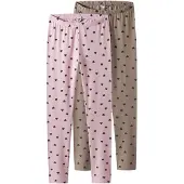 TWO SOON Leggings oliven / pastelpink / sort