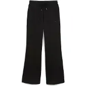 Puma HER Comfort High-Waist Straight Pants Women, Clothing, Black, XL