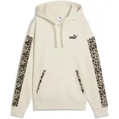 Puma Essentials Animal Print Comfort Hoodie Women, Clothing, Alpine Snow, L