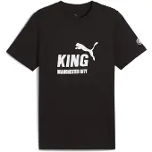 Puma Manchester City KING Logo Tee Men, Sport, Black, L