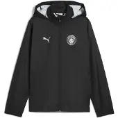 Puma Manchester City Training All-Weather Jacket Youth, Clothing, Black/Silver, 7-8Y