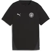 Puma Manchester City Training Jersey Youth, Clothing, Black/Silver, 5-6Y