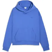 Puma Wardrobe Essentials Boxy Fleece Hoodie Men, Clothing, Mountain Blue, XXL