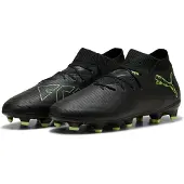 Puma FUTURE 8 PRO FG/AG Football Boots Youth, Shoes, Black/Fizzy Light/Green Terrain, 38