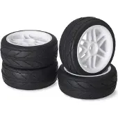 Absima 1/10 On Road 6 Spoke Profile Hjul 4 Enheder