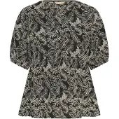 Culture Bluse beige / sort